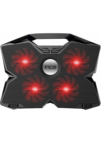 Inca INC-3280 3 Tutacaklı 4 Fanlı LED Işık 11"-17" LED Notebook Soğutucu( Fan Hızı Ayarlama Dümesi)