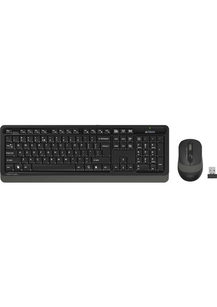 A4 Tech FG1010 Kablosuz Standart Gri Q Klavye+Mouse