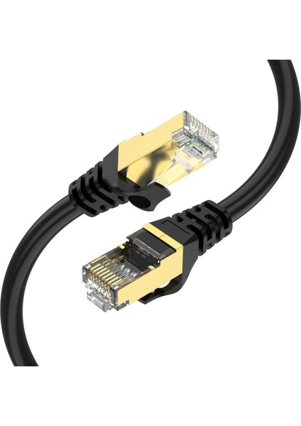 Qgeem QG-OT0610 15MT Cat6 Cu AWG24-7 Utp Siyah Network Kablosu