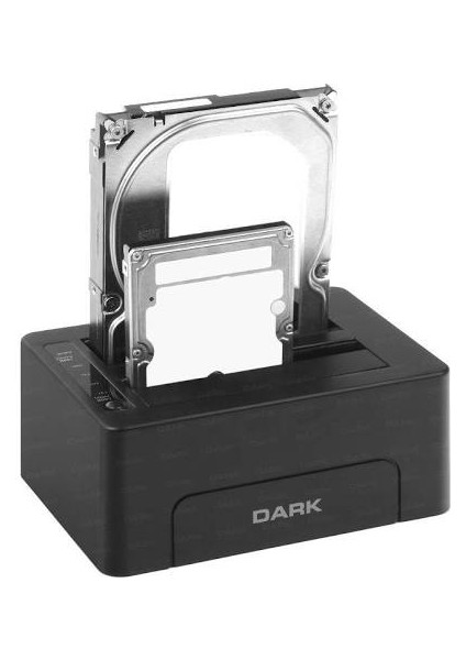 Dark Storex DSD26C Çiftli 3.5"-2.5" Usb3.0 Sata 6TB-8TB-10TB Destek 6gbit-S Status LED