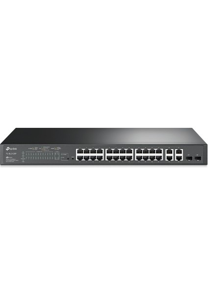 Tp-Link TL-SL2428P 24 Port 10-100 Poe+ Switch 4 Port Sfp Çelik Kasa Rack Mount