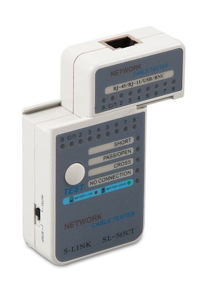 S-Link SL-565CT RJ45 Ağ Kablosu Test Cihazı