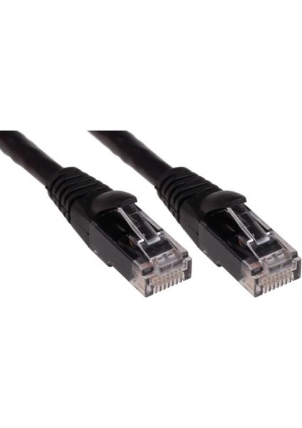 Ods 02R45R45C6UJ1B0.2A Cat6 Utp Lszh Bakır 0.20 Metre Siyah Patch Cord