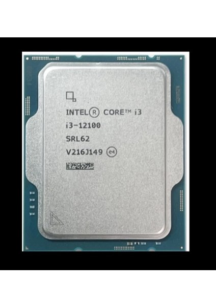 Intel (12.nesil) Alder Lake I3-12100 3.30GHZ ~ 4.30GHZ 12MB 1700P Işlemci Tray (Fansız)