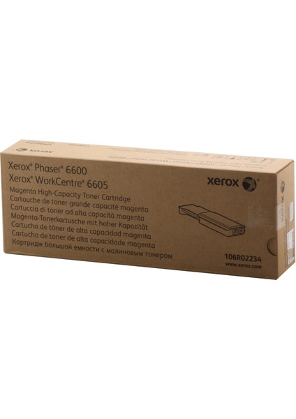 Xerox 106R02234 Phaser 6600-6605 Yüksek Kapasite Magenta Kırmızı Toner