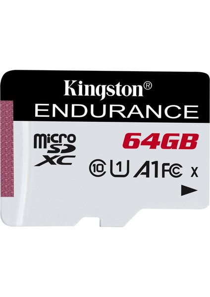 Kingston SDCE-64GB 64GB Microsdxc Endurance 95R-30W C10 A1 Uhs-I Card Only Hafıza Kartı