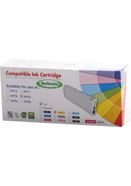 Print-Rite Hp CH568A Yellow Sarı Kartuş(82)