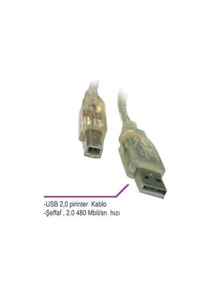 S-Link SL-U2015 1.5mt 2.0 USB Yazıcı Kablosu