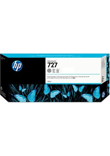 Hp 727 Magenta Kırmızı 300ML Plotter Kartuşu F9J77A