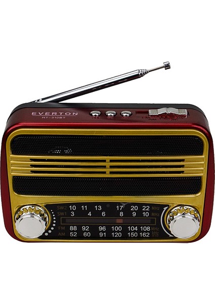 Everton RT-310BT Bluetooth Fm-Usb-Tf Card- Şarjlı Nostaljik Radyo