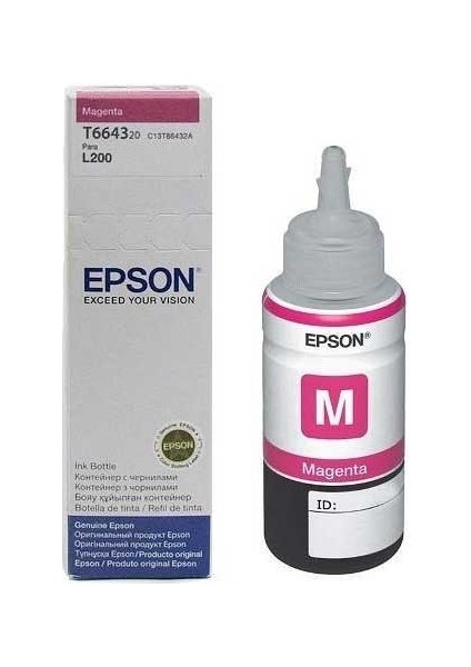 Epson T6643 C13T66434A Kırmızı Mürekkep 70ML