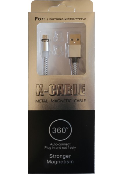 Megatech Micro Mıknatıslı Data Şarj Kablosu