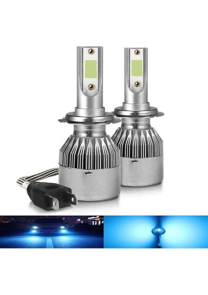 H7 Buz Mavi Renk LED Xenon Far Ledi LED Zenon Far Ampulü Ledxenon