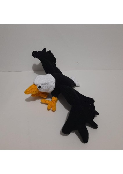 Kara Kartal Amigurumi Organik Oyuncak