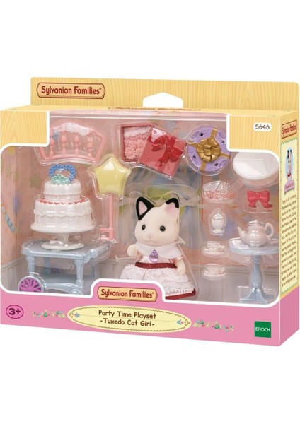 5646 Sylvanian Families Parti Zamanı Oyun Seti -Smokin Kedi Kız +3 Yaş