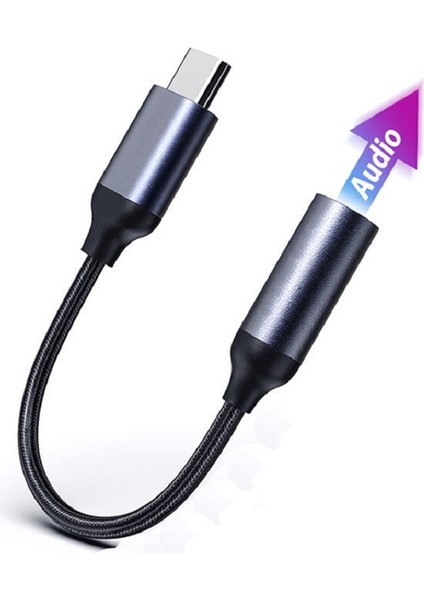 Type-C To Jack 3.5mm Kulaklık Dönüştürücü A+ Kalite Tüm Type-C Telefon ile Uyumlu Aux Kablo Converter