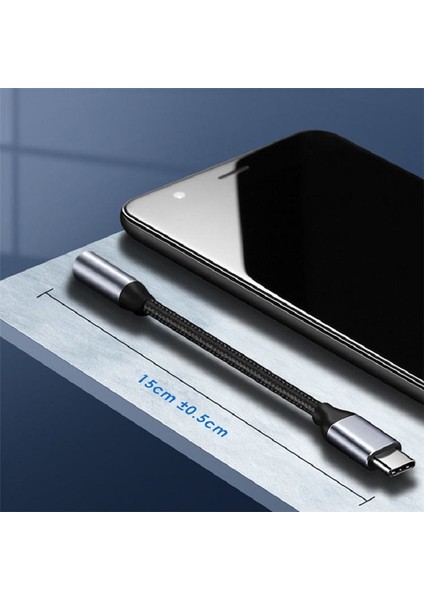 Type-C To Jack 3.5mm Kulaklık Dönüştürücü A+ Kalite Tüm Type-C Telefon ile Uyumlu Aux Kablo Converter