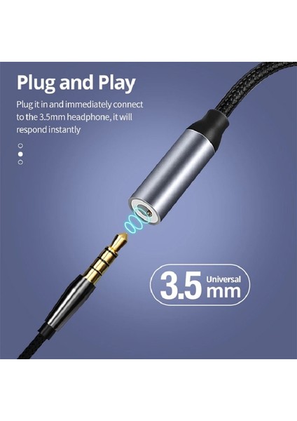 Type-C To Jack 3.5mm Kulaklık Dönüştürücü A+ Kalite Tüm Type-C Telefon ile Uyumlu Aux Kablo Converter