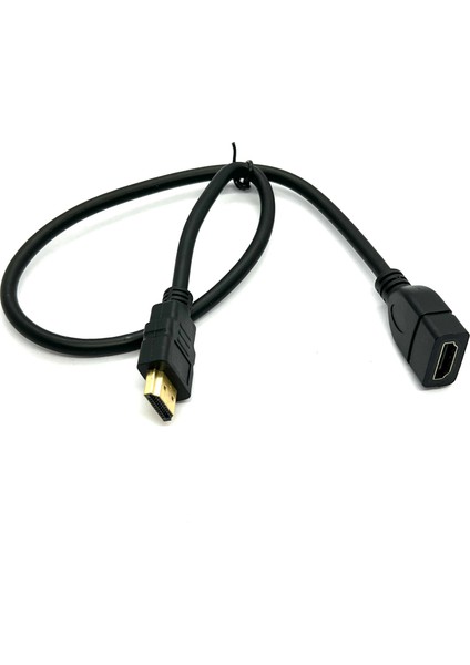 50 cm HDMI Uzatma Kablosu Dişi Erkek HDMI 0.5m High Speed Extension Cable Yarım Metre