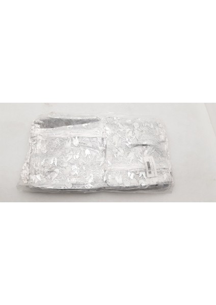 Gümüş Renk Tül Kına Kesesi 14 x 12 cm (100 Adet)