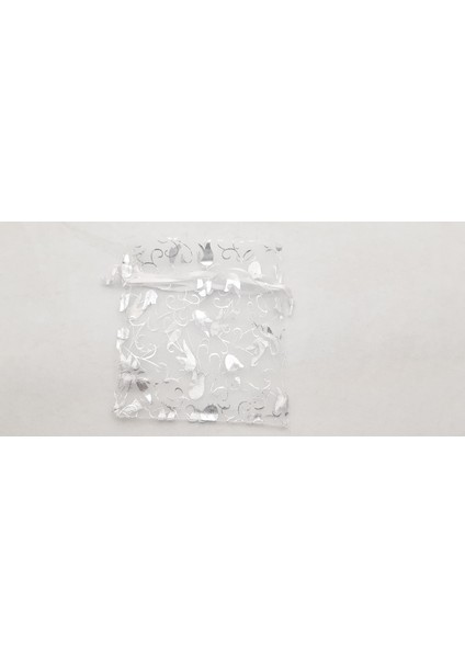 Gümüş Renk Tül Kına Kesesi 14 x 12 cm (100 Adet) fiyatları