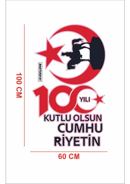 29 Ekim Cumhuriyet Bayramı 100.YIL Kutlu Olsun Okul Işyeri Cam Kapı Duvar Sticker modelleri