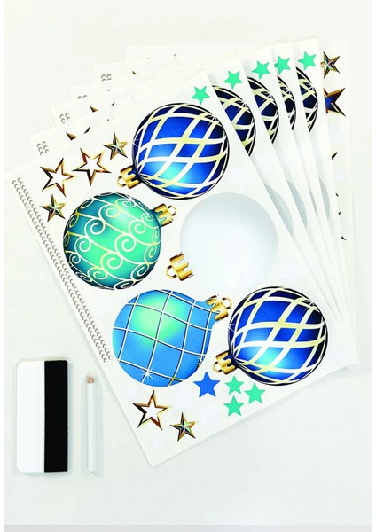 Yeni Yıl Merry Christmas Parti Malzemeleri Cam Duvar Sticker Setleri fiyatları