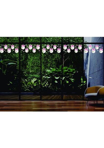 Yeni Yıl Merry Christmas Parti Malzemeleri Cam Duvar Sticker Setleri