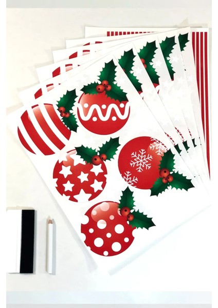 Yeni Yıl Merry Christmas Parti Malzemeleri Cam Duvar Sticker Setleri fiyatları