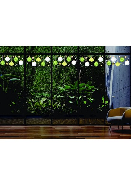 Yeni Yıl Merry Christmas Parti Malzemeleri Cam Duvar Sticker Setleri