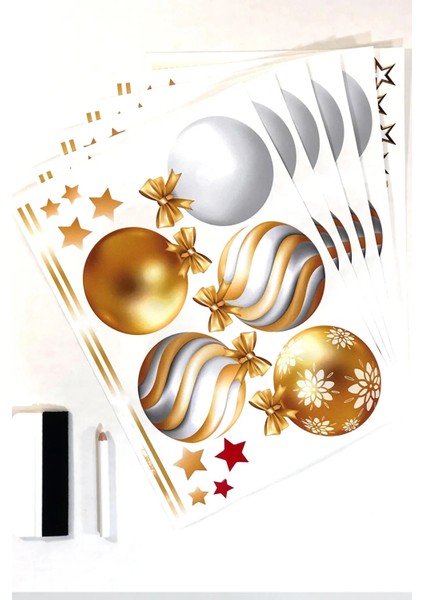 Yeni Yıl Merry Christmas Parti Malzemeleri Cam Duvar Sticker Setleri fiyatları