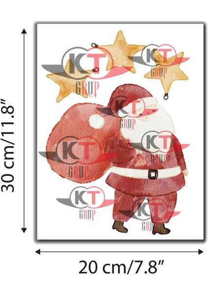 Yeni Yıl Merry Christmas Cam Duvar Sticker Setleri - Yılbaşı Seti fiyatları
