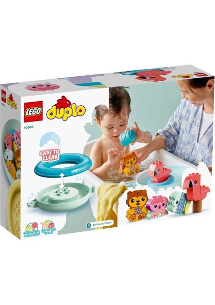 10966 Lego® Duplo® Banyo Zamanı Eğlencesi: Yüzen Hayvan Adası, 20 Parça, +1,5 Yaş