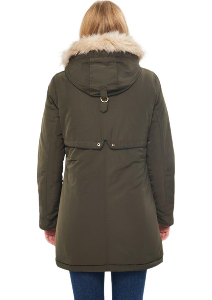 Kadın Büyük Beden Spor Kapüşonlu Mont M5565 BGL-ST03224 indirimleri