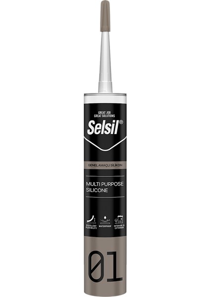 01 Genel Amaçlı Silikon 280 gr Şeffaf