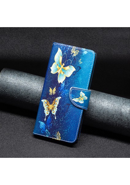 iPhone 15 Pro Desen Baskı Pu Deri Stand Cüzdan Kılıfı (Yurt Dışından) fırsatları