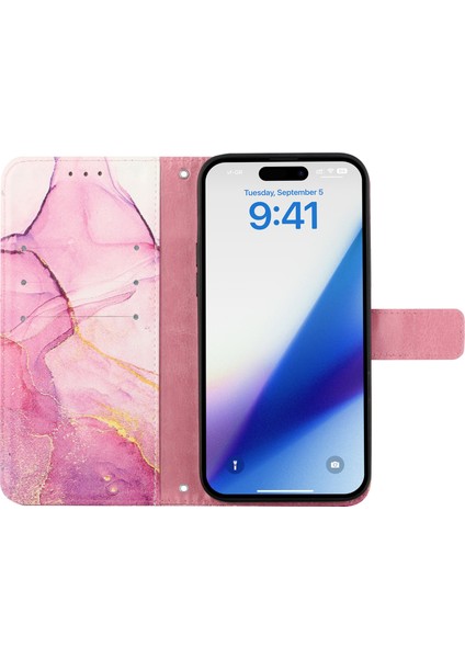 iPhone 15 Telefon Şok Geçirmez Kasa Deri Standı Cüzdan Kapağı (Yurt Dışından) fırsatları