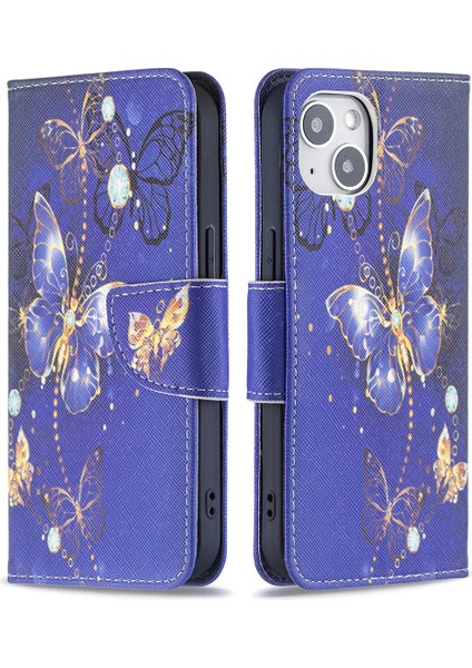iPhone 15 Cüzdan Telefon Kılıfı, Stand Pu Derisi +Tpu Telefon Kapağı (Yurt Dışından)