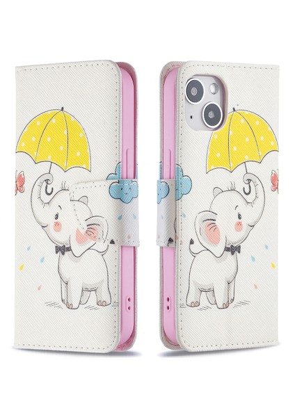 iPhone 15 Cüzdan Telefon Kılıfı, Stand Pu Derisi +Tpu Telefon Kapağı (Yurt Dışından)