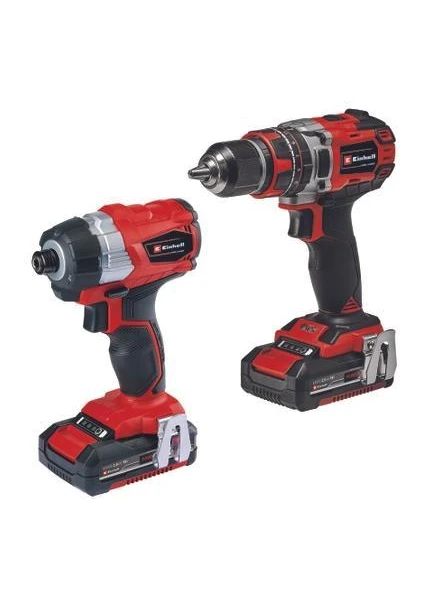 TP-18V Twin Pack Bl Kömürsüz Akülü Matkap -Akülü Vidalama 2X2.0AH Bez Çantalı Set