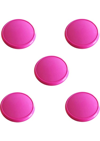 5 Adet Çocuk Odası Tekli Düğme Mobilya Kulp Çap 55 mm Pembe