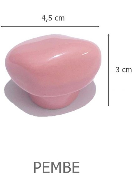 5 Adet Porselen Pembe Taş Düğme Tek Vidalı Mobilya Dolap Kulp fiyatları