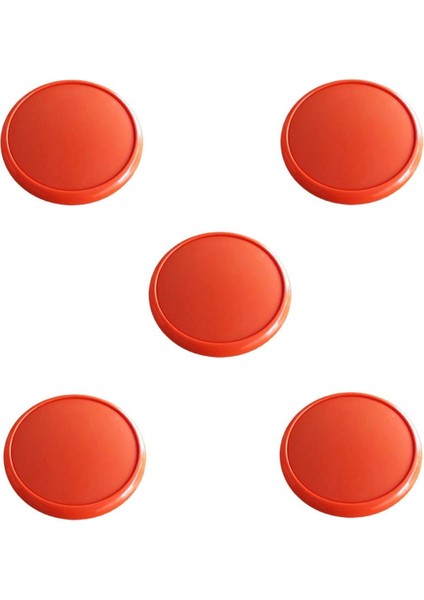 5 Adet Çocuk Odası Tekli Düğme Mobilya Kulp Çap 55 mm Turuncu