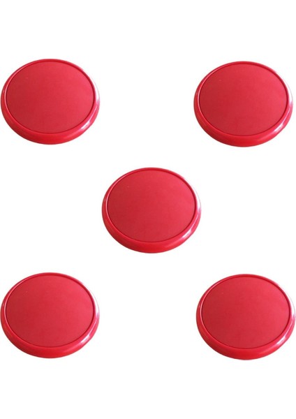 5 Adet Çocuk Odası Tekli Düğme Mobilya Kulp Çap 55 mm Kırmızı