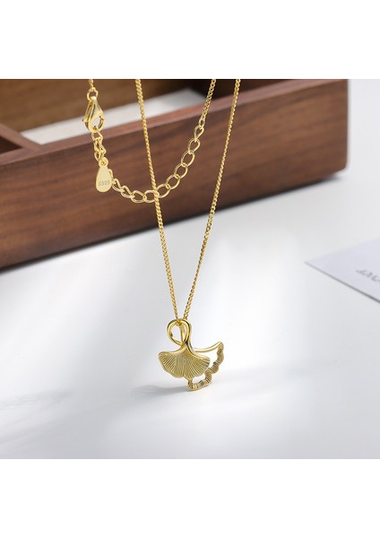 Ginkgo Biloba Şekilli Köprücük Kemiği Kolye (Yurt Dışından) fiyatları