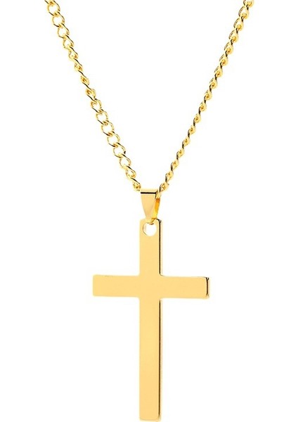 Kolye Çapraz Titanyum Kolye (Yurt Dışından)