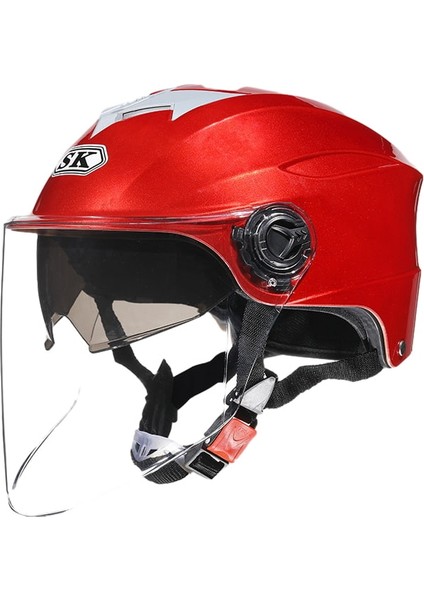 Hd Çift Aynalı Güneş Koruyucu Hafif 3c Çarpışma Önleyici Kask (Yurt Dışından)