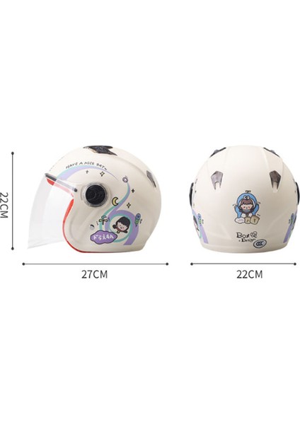 Sevimli Karikatür Çocuk Çok Katmanlı Koruyucu 3c Kask (Yurt Dışından)