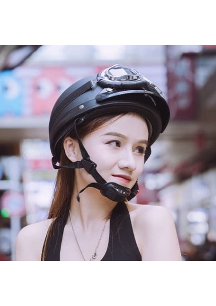 Harley Retro Binicilik Abs Yarım Kask (Yurt Dışından)