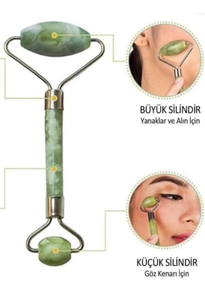 Yeşim 100 Doğal Taş Masaj Aleti - Yeşim Taşı Roller Jawline Etkisi fiyatları